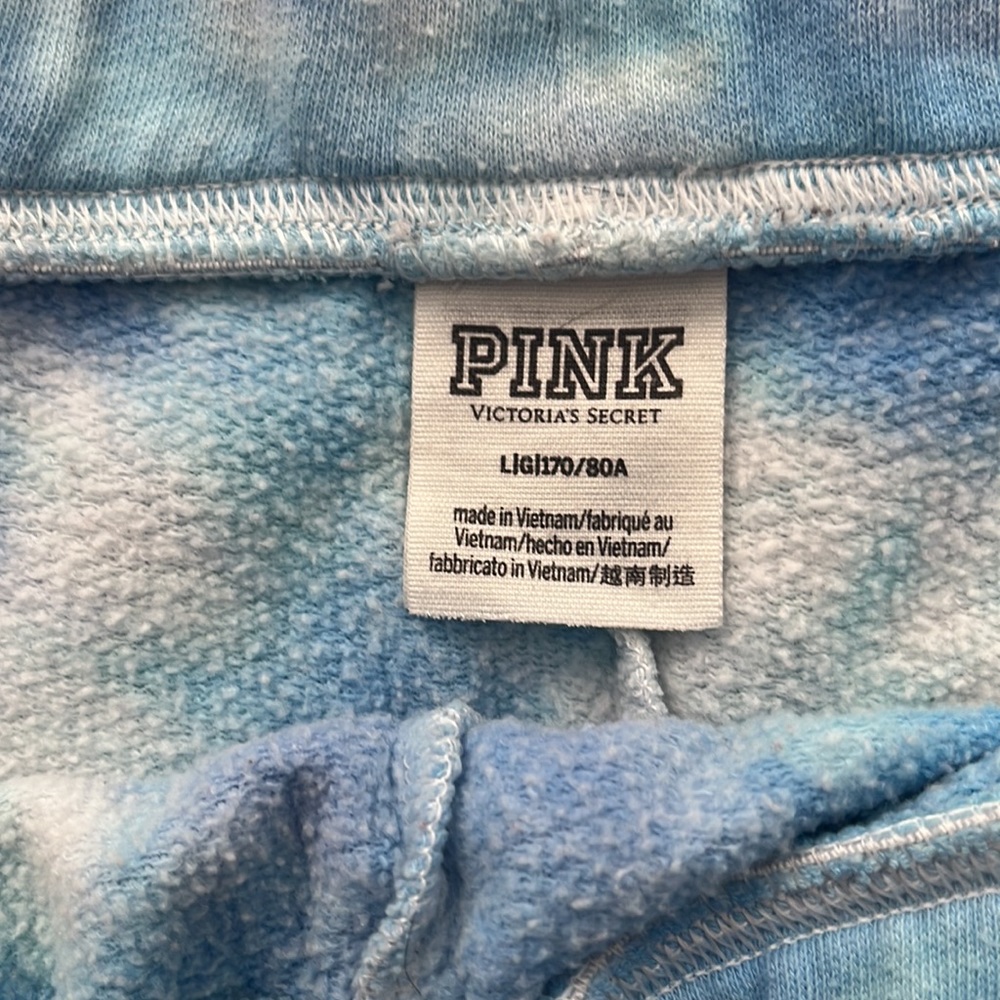 PINK tye dye lounge shorts - Picture 3 of 3